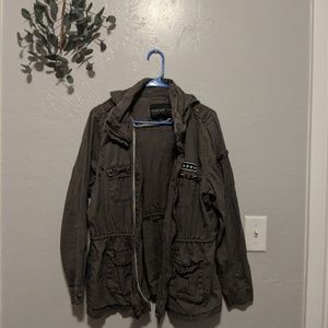 Plus size forever 21 military jacket